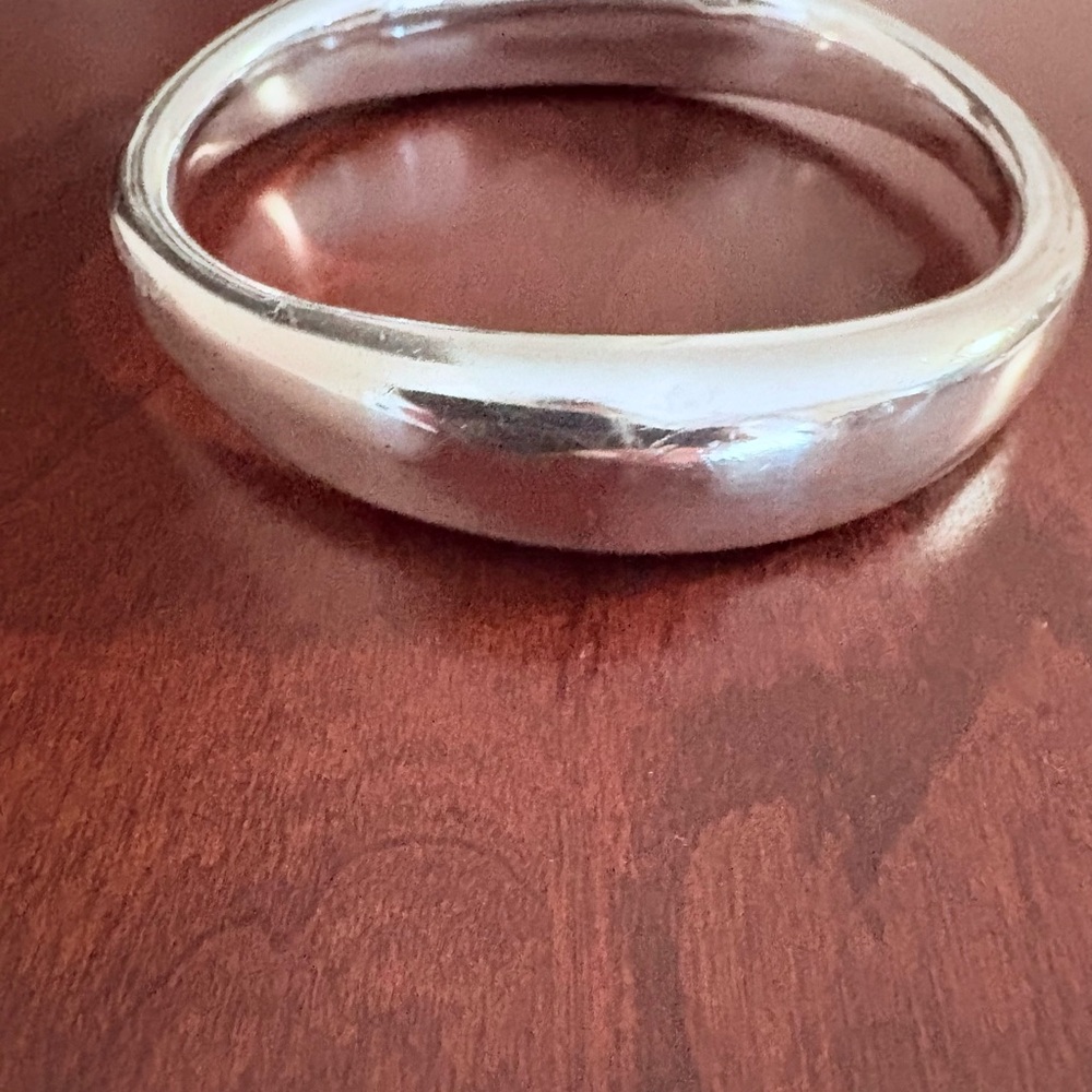 Solid Vintage Sterling Silver Bangle. - image 7